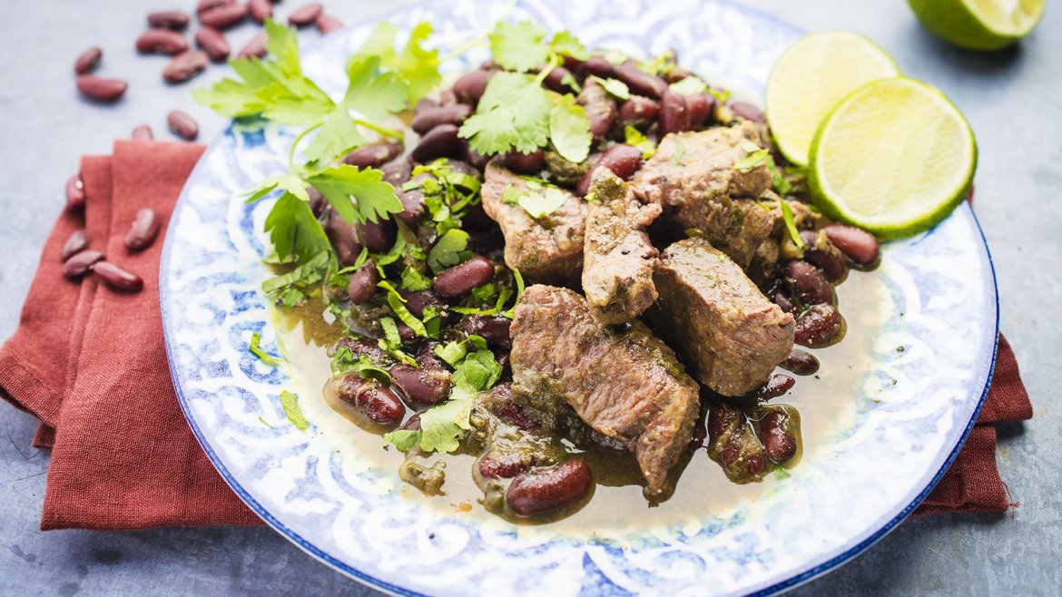 Hovězí maso v perském stylu s bylinkami - recept pro chytrý hrnec Tefal Cook4Me+